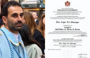 Գրիգոր Տեր-Ղազարյանը հռչակվել է Սավոյի թագավորական տան դինաստիական շքանշանի ասպետ